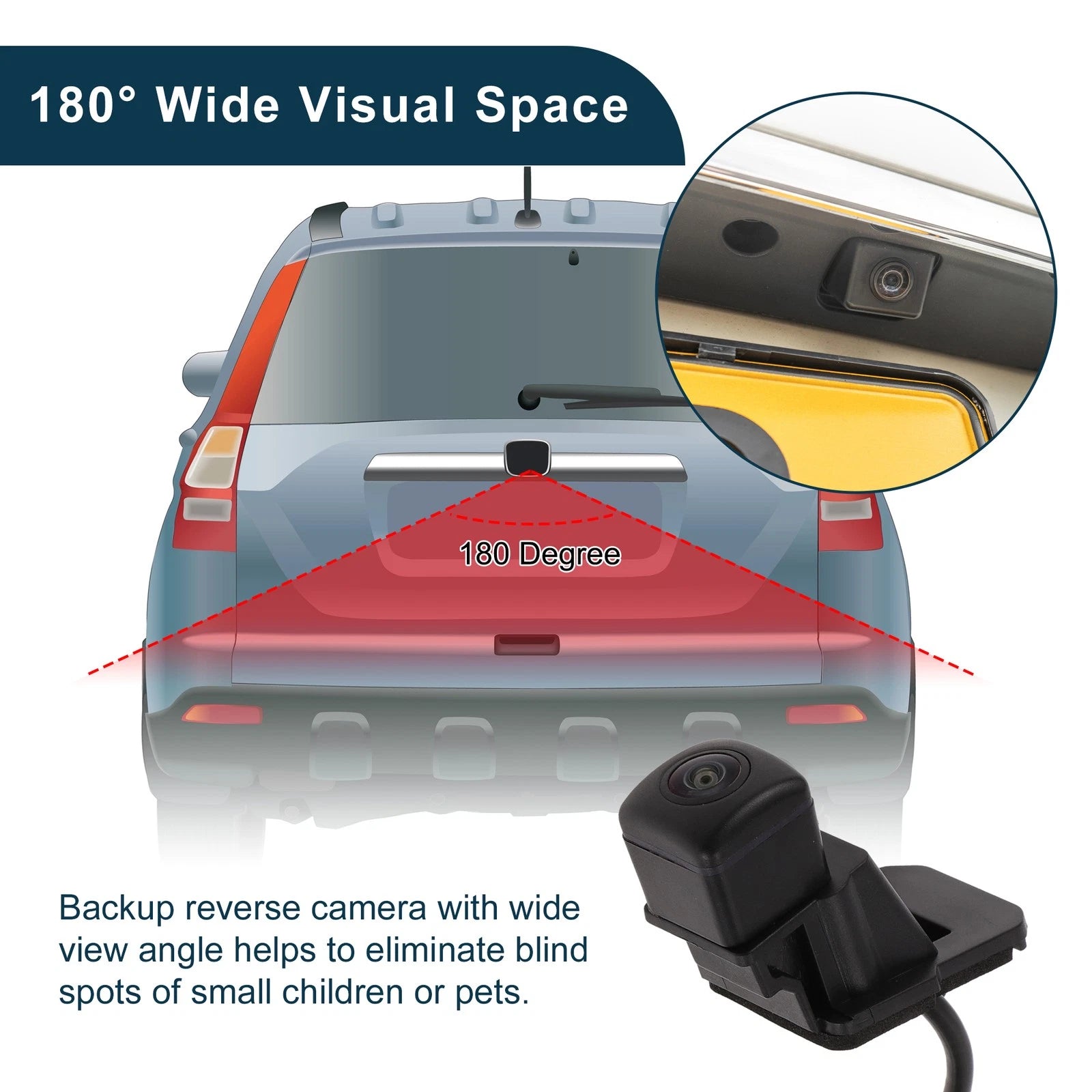 Rear View Camera for Honda HR-V (2014–2019) 120-180 Degree