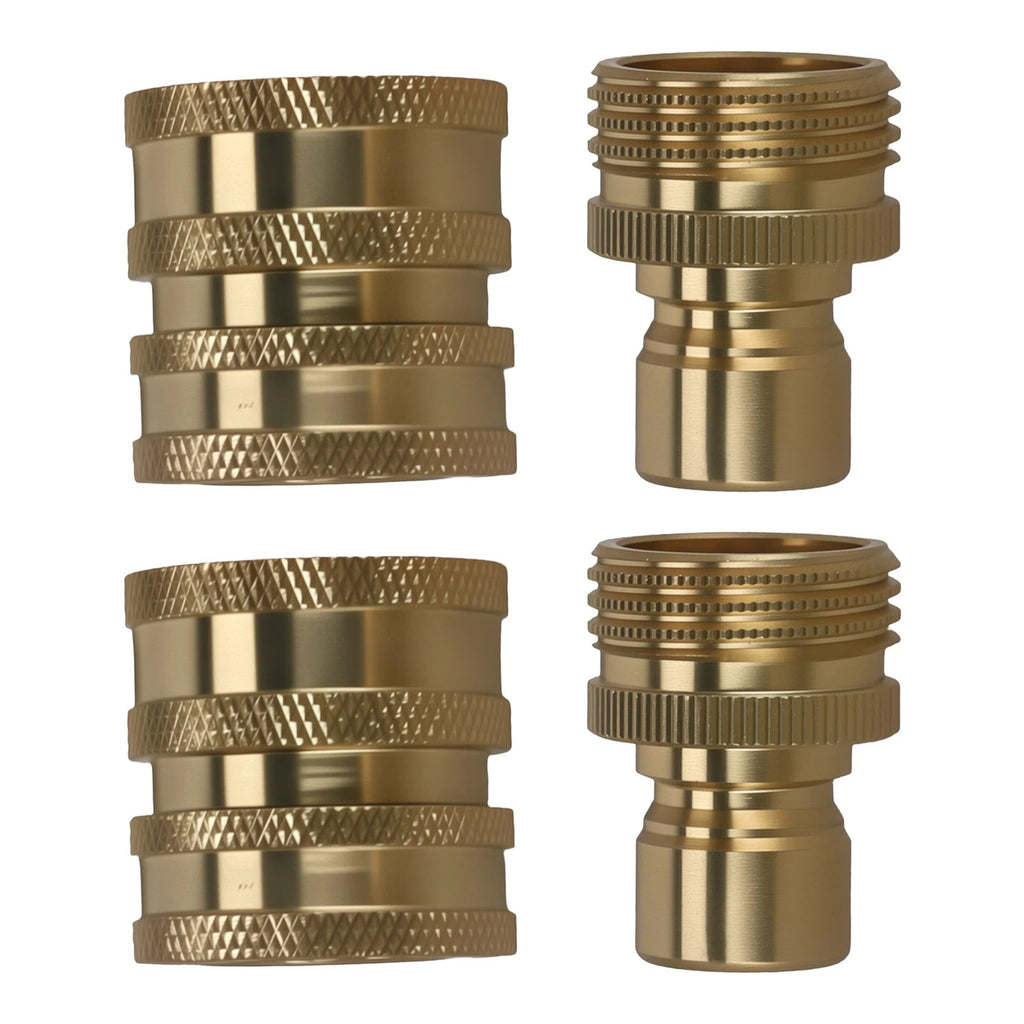 Set of 4 Brass Quick Connect Pressure Washer Adapter Fittings