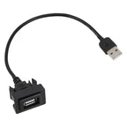 DASH Flush Mount USB Port Panel Extension Cable Adapter for Toyota