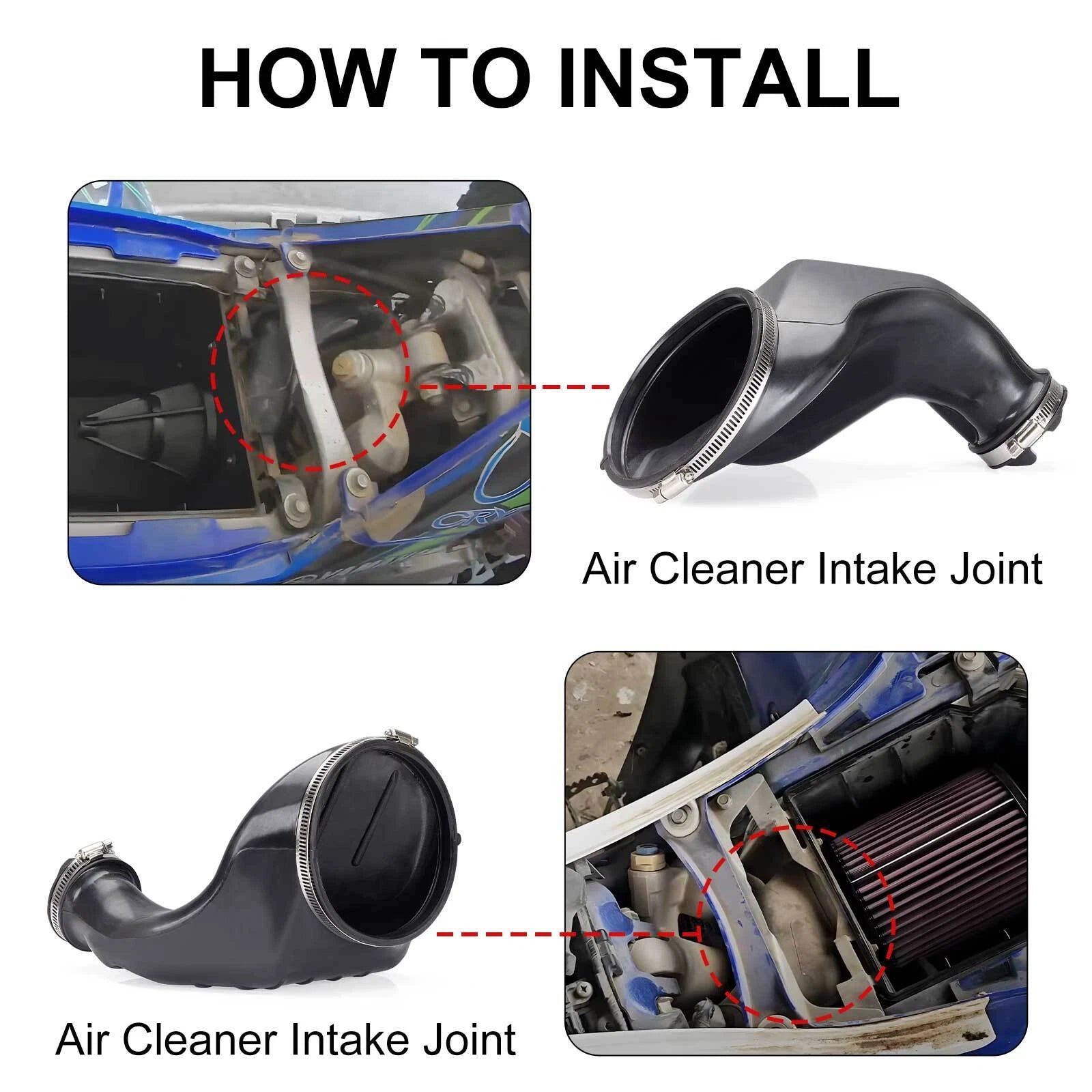 Air Cleaner Intake Joint for Yamaha YFZ450 (2004-2009), YFZ450X (2008)