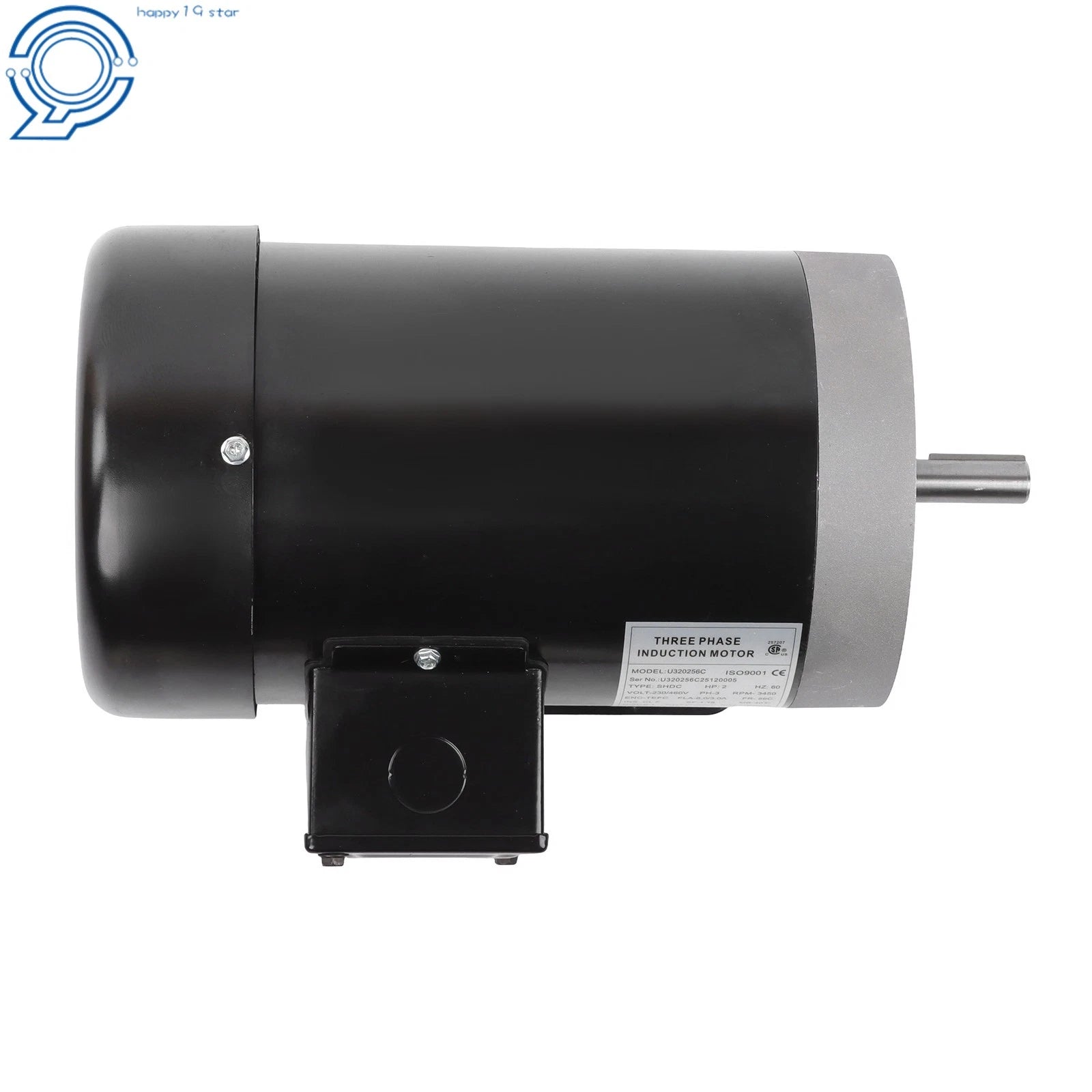 2HP Three-Phase Motor for Industrial Applications (3600RPM, TEFC)