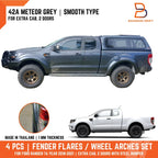 Grey Fender Flare Arch for Ford Ranger T6 PX3 2018-2021