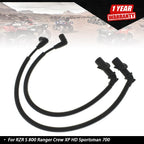 2X Ignition Coil Spark Plug Cap & Wire for Polaris RZR XP Sportsman 800