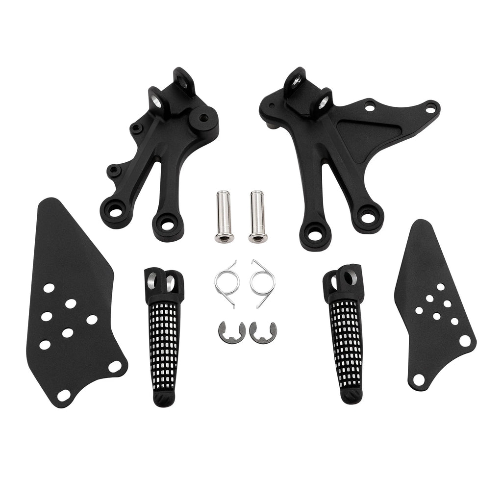 Front Rider Foot Pegs Footrest Brackets for Kawasaki Ninja ZX10R (2004–2005)