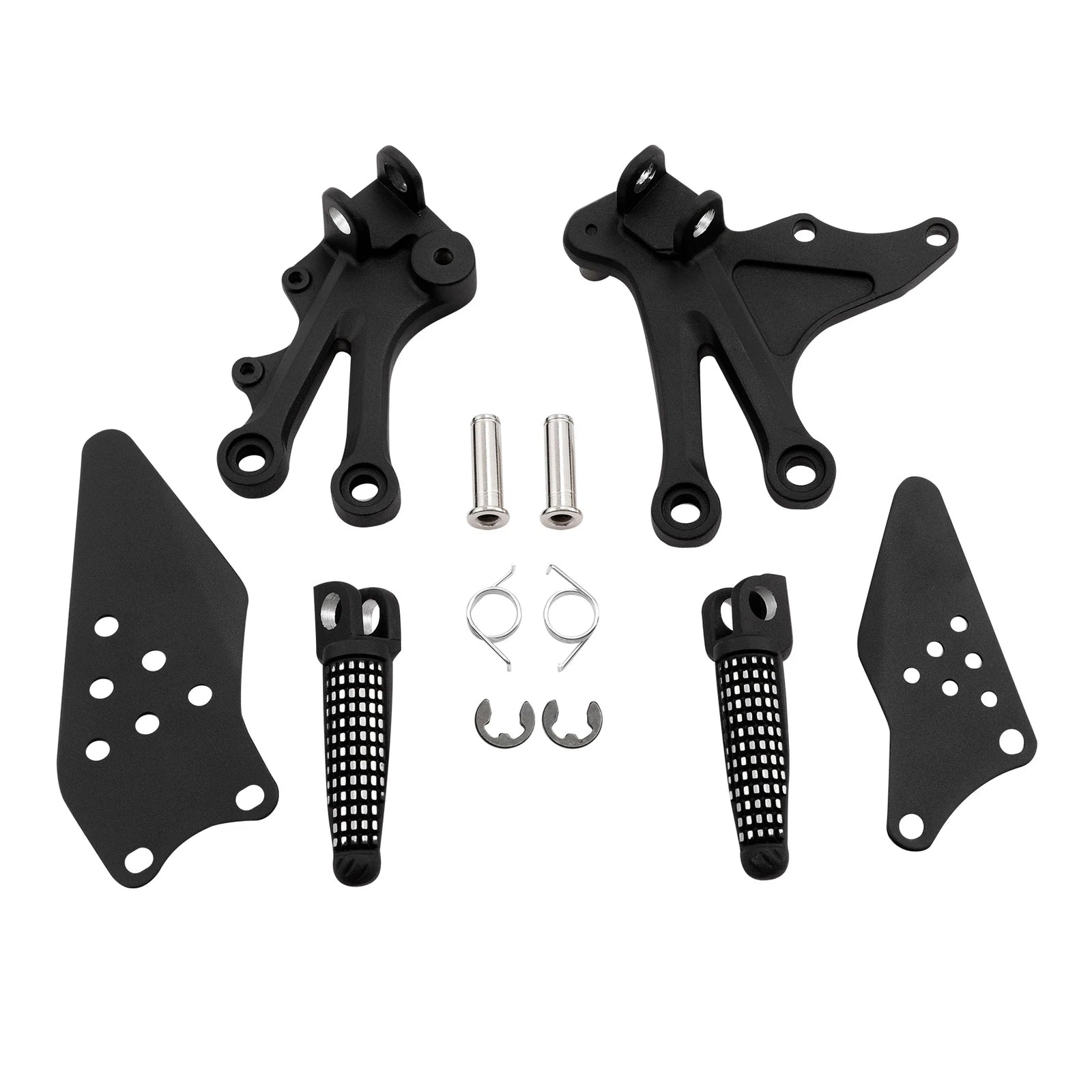 Front Rider Foot Pegs Footrest Brackets for Kawasaki Ninja ZX10R (2004–2005)