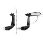 Pair Lever Guard Protection with Folding Handlebar Mirrors for Mini Motorcycle (22mm)