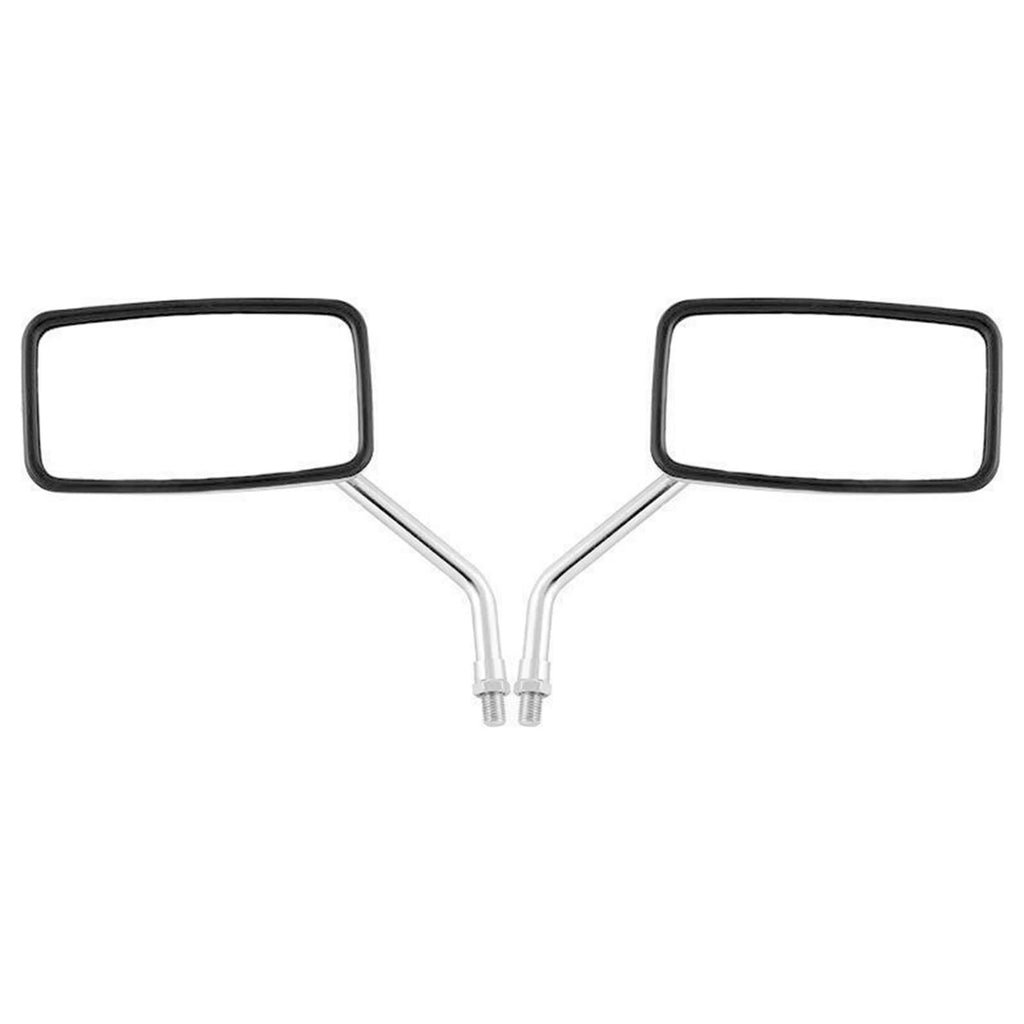Chrome Rectangle Rearview Mirrors for Kawasaki KZ1300B, Suzuki GS GN (1979–1983)
