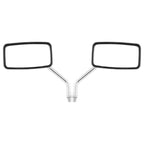 Chrome Rectangle Rearview Mirrors for Kawasaki KZ1300B, Suzuki GS GN (1979–1983)