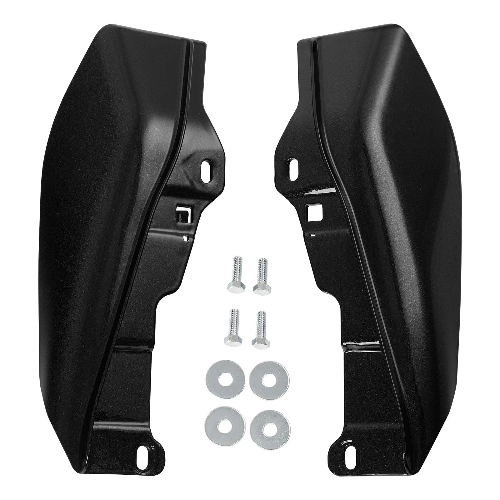 Mid Frame Air Deflectors for Harley Street Road Glide (2009–2023) Black Quartz
