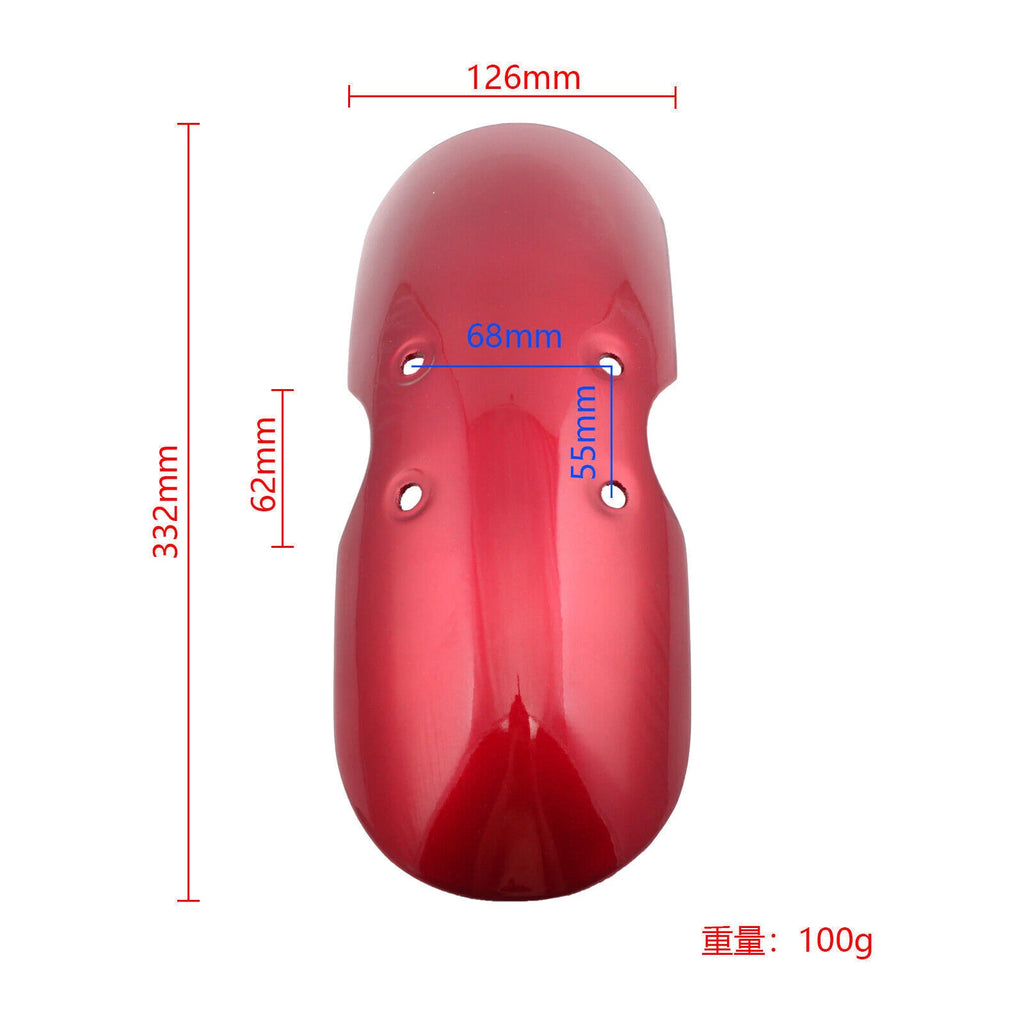 Front Fender Mudguard for Bonneville T100 Scrambler Thruxton (2001–2016) Red T9