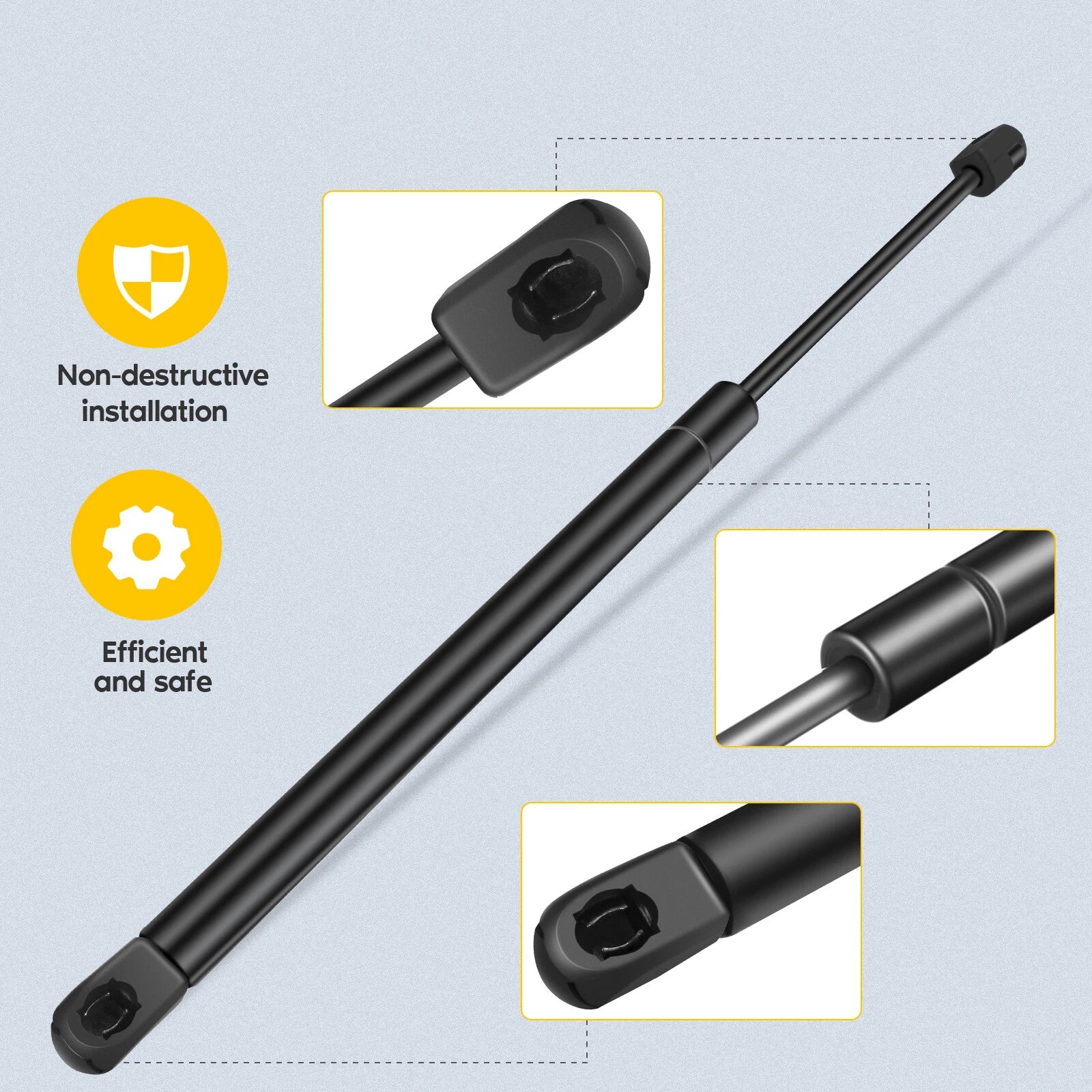 2Pcs Rear Tailgate Lift Supports for Jeep Patriot (2007–2016)