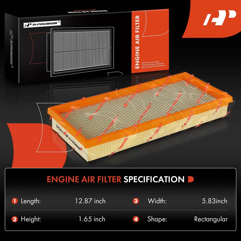 Engine Air Filter for Ford F-150 F-250 F-350 F-Super Duty (1987–1997)