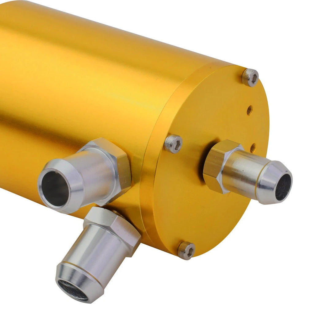 Aluminum Engine Oil Catch Tank 100ml + Filter for Universal Fit (1/2" & 5/8")