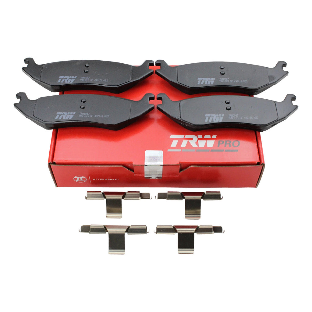 TRW Pro Rear Metallic Disc Brake Pad Set for Dodge Aspen, Durango, Ram 1500 (2007–2018)