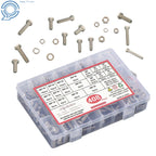 Set of 408 Bolts and Nuts Assortment Kit for Automotive Applications