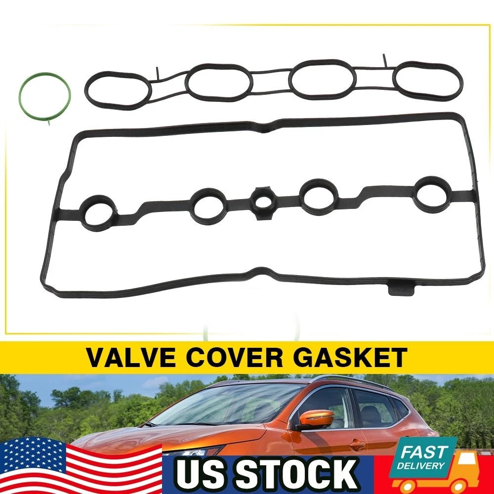 Valve Cover Gasket Set X3 for Nissan NV200 (2013–2019), Sentra, Rogue (2017–2019)
