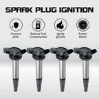 Set of 4 Ignition Coils for Toyota Corolla Prius 1.8L L4 (C1714, UF596, UF619)