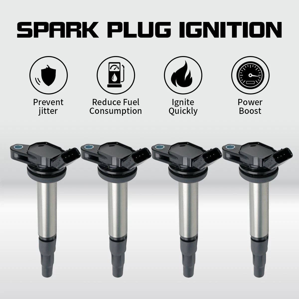 Set of 4 Ignition Coils for Toyota Corolla Prius 1.8L L4 (C1714, UF596, UF619)