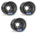 Set of 2 DWT Black Aluminum Wheels Rims for Honda ATC 70 (8" 8X6)