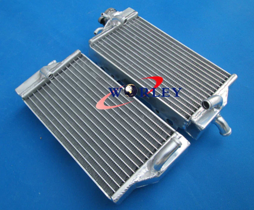 Aluminum Radiator + Blue Silicone Hose for Honda CR125R (2002-2003)