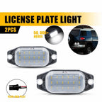 White LED License Plate Light Tag Lamp Pair for Toyota FJ Cruiser (2007–2014)
