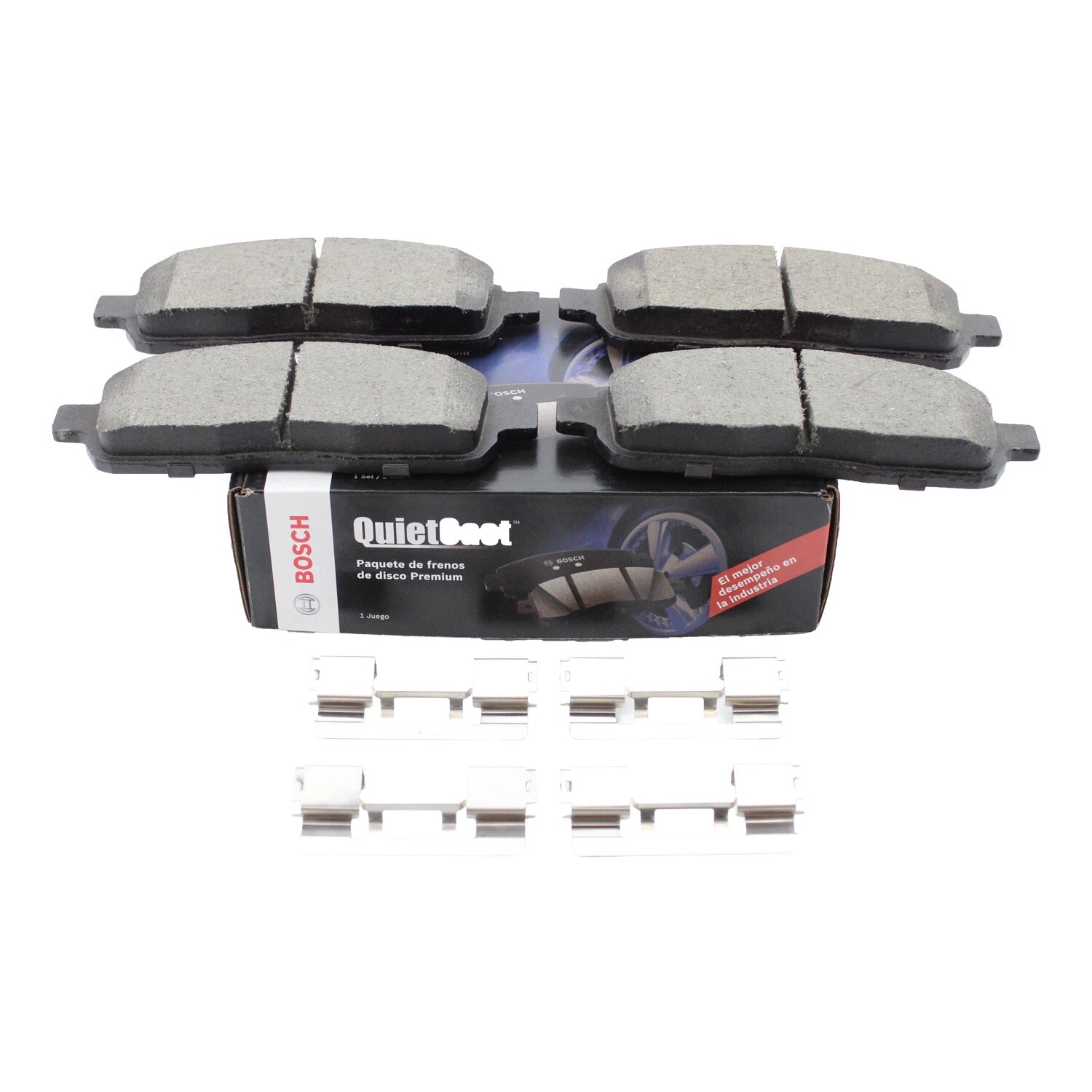 Bosch QuietCast Front Ceramic Slotted Brake Pads for Ford F-150, Lincoln Mark LT (2004–2008)