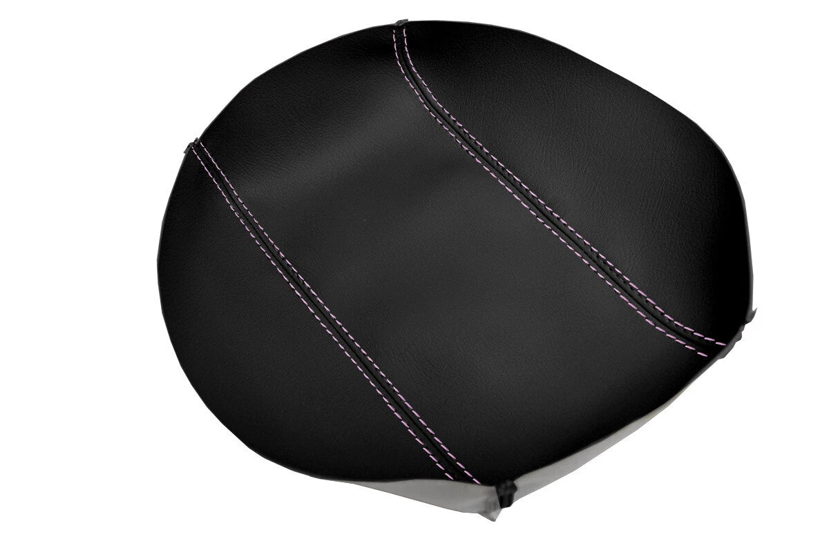 Leather Console Lid Armrest Cover for Honda Element (2007–2011) Pink Stitch