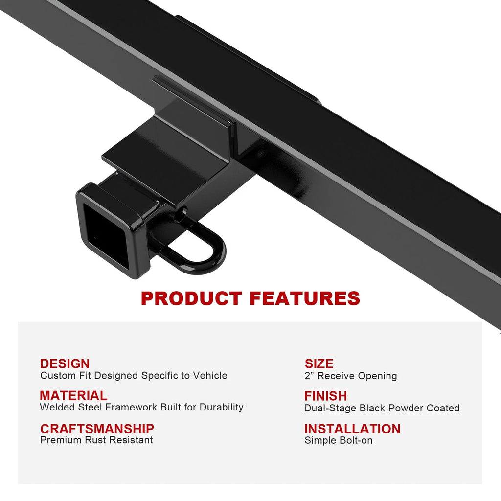 2 Inch Trailer Hitch Receiver for Subaru Crosstrek (2018-2023)