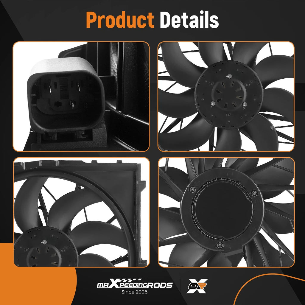 Radiator Cooling Fan Assembly for BMW X3 (2004–2010)