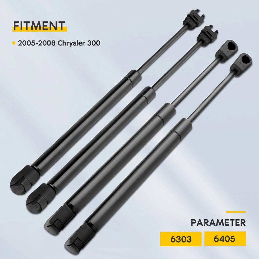 Set of 4 Trunk and Hood Lift Supports for Chrysler 300 (2005–2008)
