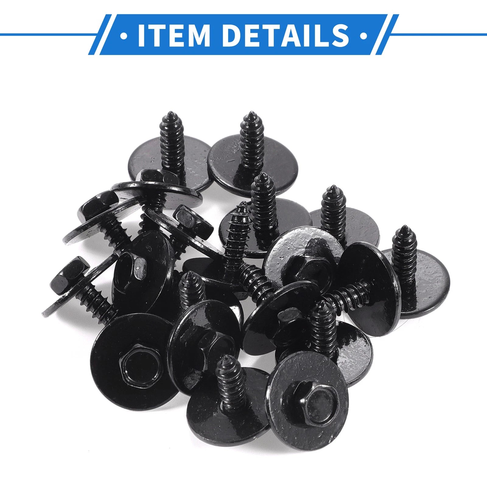 20 Pcs Fender Liner Splash Shield Screw Kit for BMW 1 Series (2004–2013)