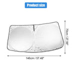 Foldable Windshield Sun Shade for Kia Sportage (2017–2022) 146x70cm