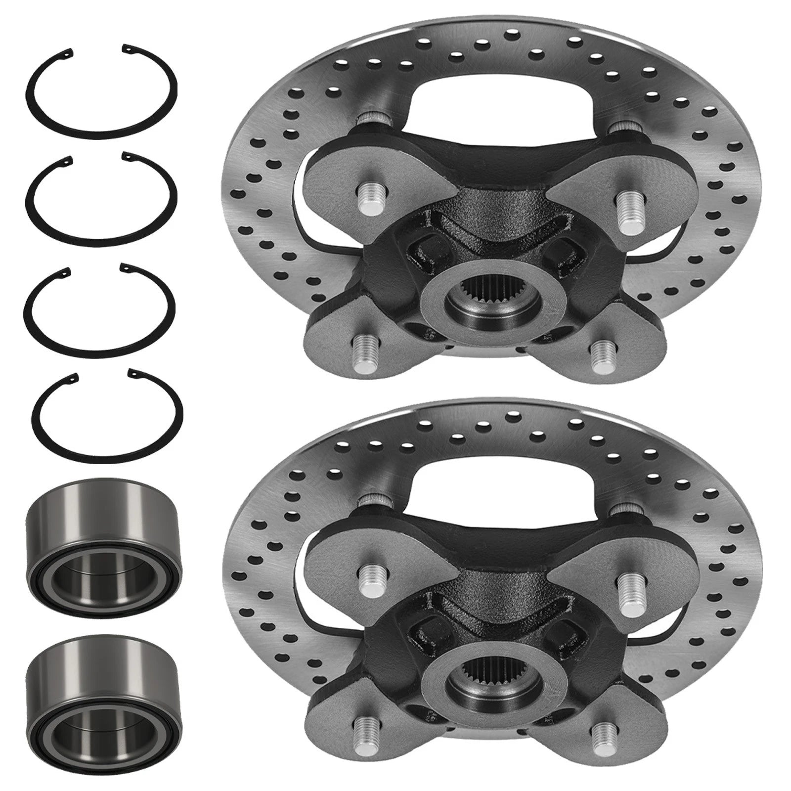 2X Wheel Hub Rotor W/Studs for Polaris RZR XP 1000 (2014–2022)