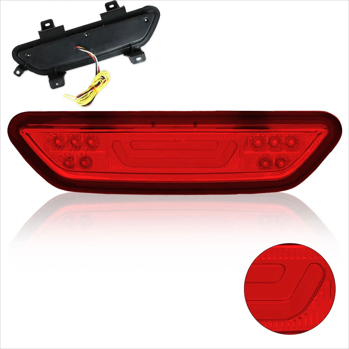 3D LED Bar Tail Brake Light for Ford Mustang (2015–2018)