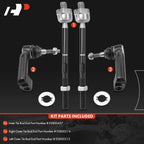 Set of 4 Inner & Outer Tie Rods for Ford Expedition F-150 (2009–2014)