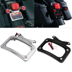 Curved License Plate Frame LED Light for Harley Road King FLHRXS (2017–2025)