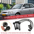 Set of 4 Spark Plug Wire Ignition Coil Cables No. 2750126A00 for Hyundai Accent 