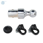 Gooseneck Ball & Safety Chain Kit for Chevy Ford GMC Nissan (Year Range)
