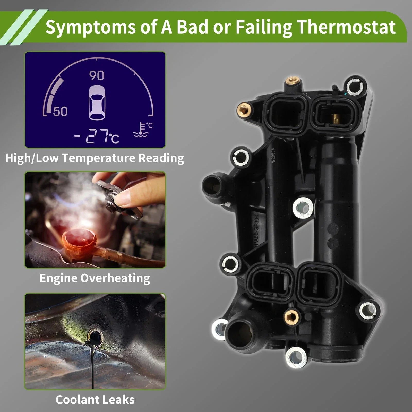 Thermostat Housing Assembly for BMW 328d xDrive (2014 - 2018)