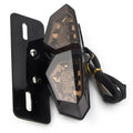 Red Tail Light Turn Signal Brake License Plate Holder for Motorcycle