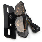 Red Tail Light Turn Signal Brake License Plate Holder for Motorcycle