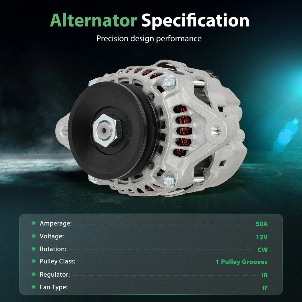 Alternator with Pulley for Nissan (2000–2006)