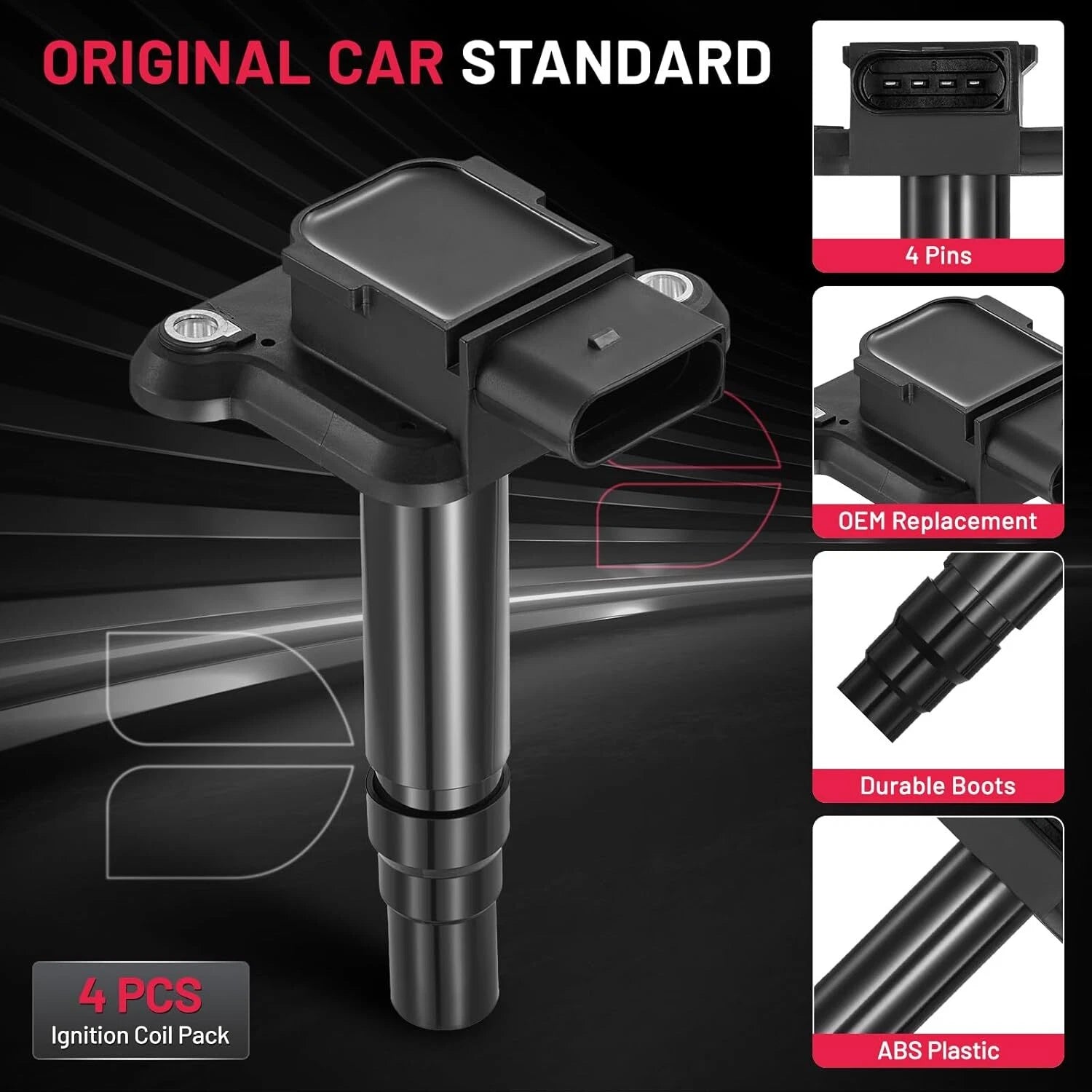 Ignition Coil Pack Set for Audi A4 1.8L (1997-2000)