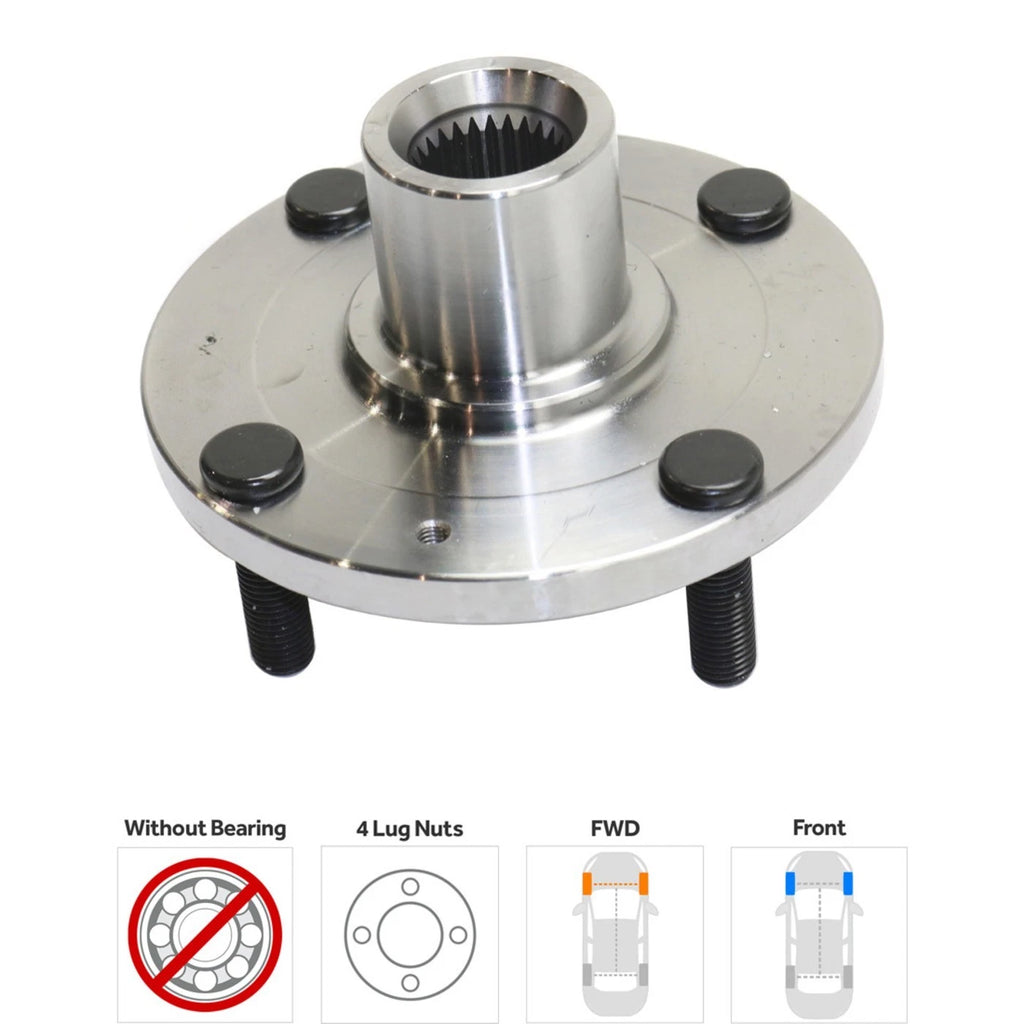 Wheel Hub for Hyundai Sonata (2002–2005) Front Driver/Passenger Side