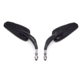 8mm Black Rear View Side Mirrors for Harley Touring Road Glide Electra
