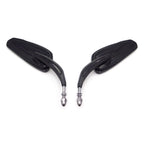 8mm Black Rear View Side Mirrors for Harley Touring Road Glide Electra