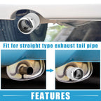 Exhaust Tip Tail Pipe for Mazda 6 (2013–2017) Stainless Steel Silver Tone