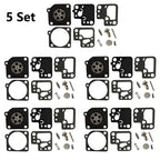 Set of 5 Carburetor Repair Kits for Stihl HS46 HS56 (ZAMA RB-186 C1T-S195)