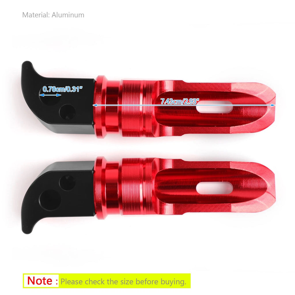 Set of 2 Foot Pegs for Yamaha MT10 MT09 R3 R6 R25 XJR900 Tracer (1200-1300)
