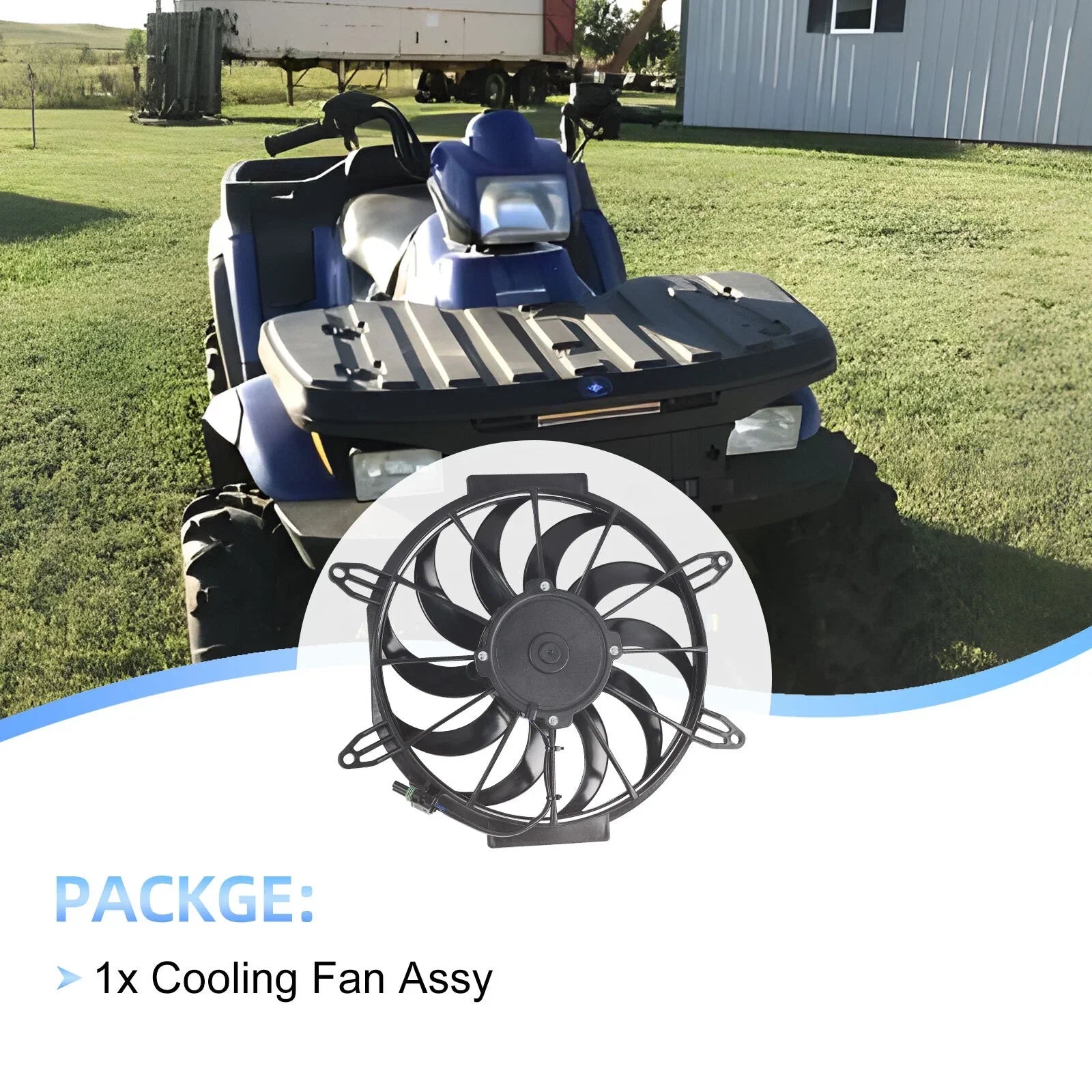 Radiator Cooling Fan Motor for Polaris ATP 500 / Sportsman 450 (2005–2007)